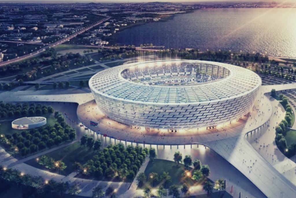 Building, Arena, Stadium, architecture projects, Baku Olympic Stadium